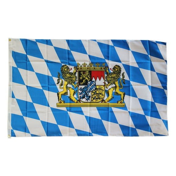 Bavaria - 3'X5' Polyester Flag (Lions)
