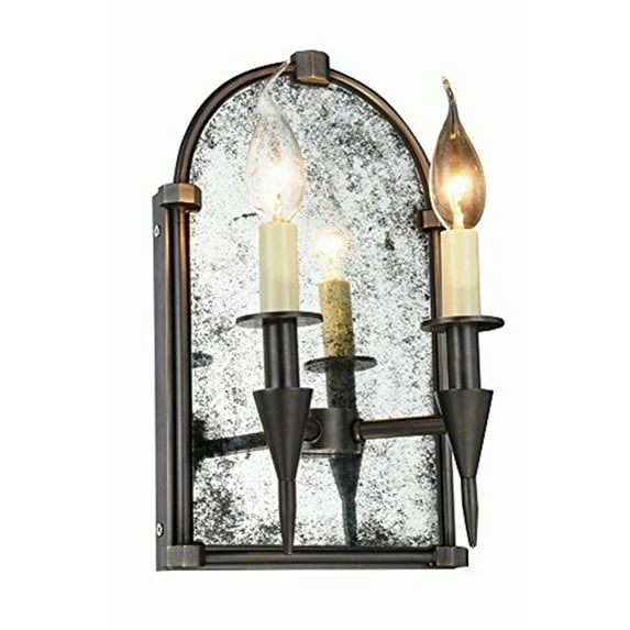 Bavaria Collection Wall Sconce W:8" H:14" E:5" Lt:2 Bronze Finish