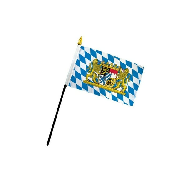 Bavaria (Lion) 4x6in Stick Flag