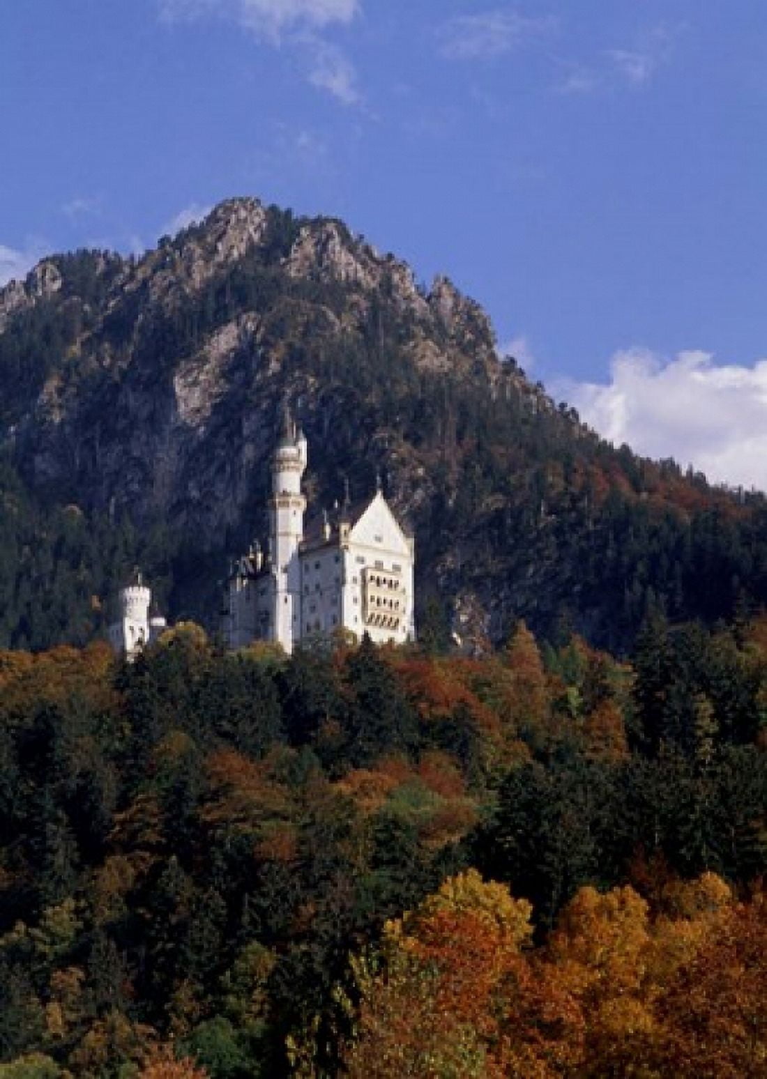 Bavarian Alps and Neuschwanstein Castle Canvas Art - Bill Bachmann DanitaDelimont (13 x 18)