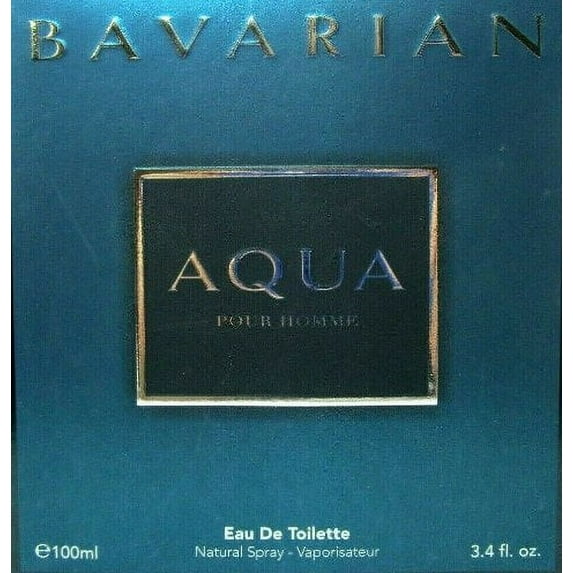 Bavarian Aqua Pour Homme for Men Eau De Toilette Natural Spray 3.4 oz / 100ml
