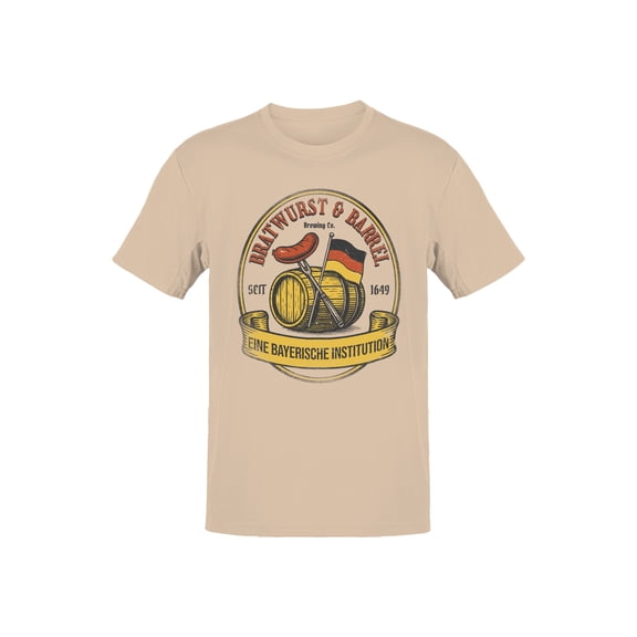 Bavarian Bratwurst & Barrel Logo Men's T-shirt
