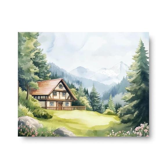 Bavarian Cottage Germany Travel Poster