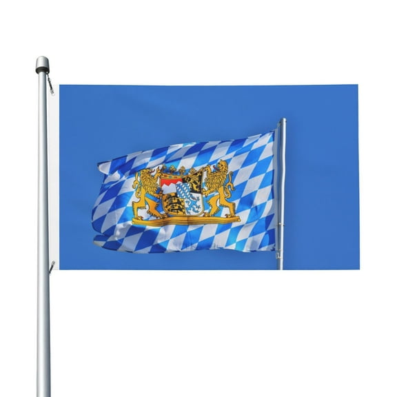 Bavarian-Flag Flags 3 X 5 Foot Printed Bright And Vivid Colors Flag With Two Grommets