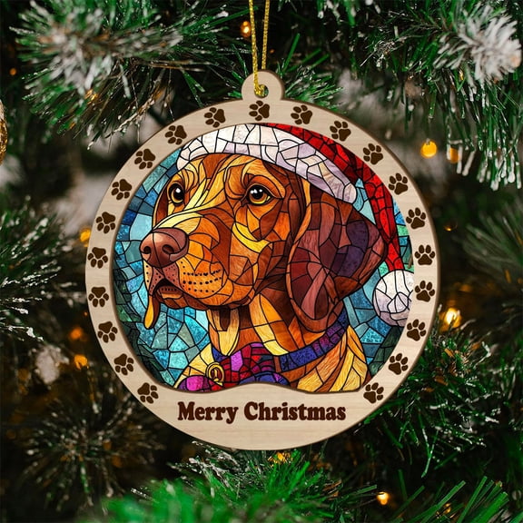 Bavarian Mountain Scent Hound Christmas Dog Ornament, Bavarian Mountain Scent Hound Dog Christmas GiftsBavarian Mountain Scent Hound Dog SunCatcher Christmas Gifts, Christmas Decor