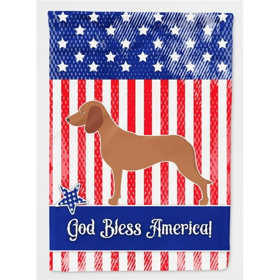 Bavarian Mountian Hound American Flag Canvas House Size