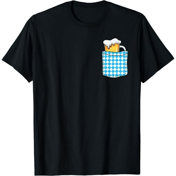 Bavarian Pocket Oktoberfest Funny German Festival Bavaria T-Shirt