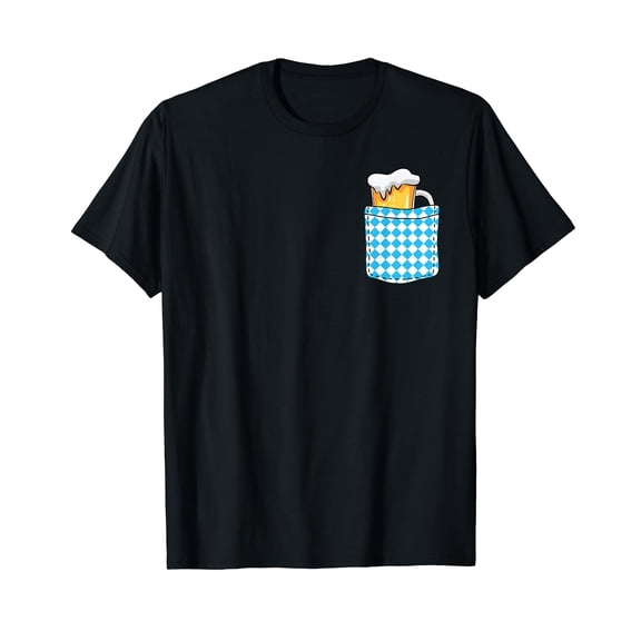 Bavarian Pocket Oktoberfest Funny German Festival Bavaria T-Shirt