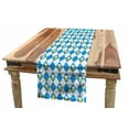 thumbnail image 1 of Bavarian Table Runner, Beer Colorful Cartoon Arrangement Rhombuses Pattern Classic Design, Dining Room Kitchen Rectangular Runner, 16" X 72", Blue Mustard, by Ambesonne, 1 of 1