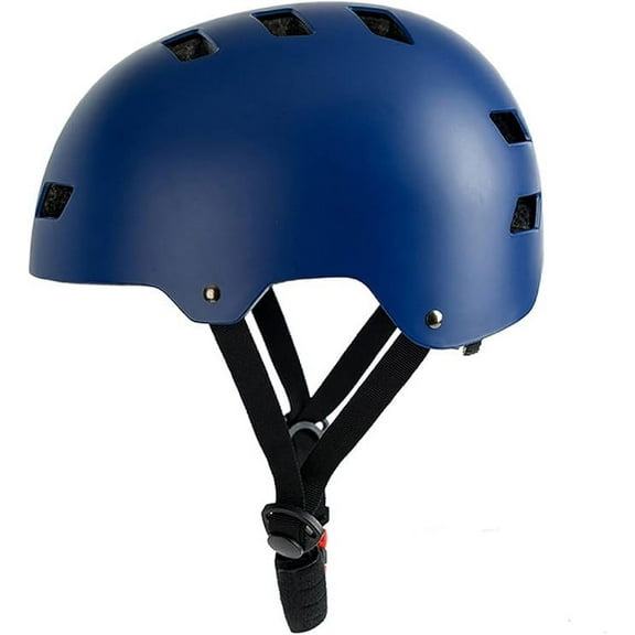 Bavilk Skateboard Bike Helmet for Boys and girls,Bicycle Helmet for Kids Youth Adults,Deep Blue S