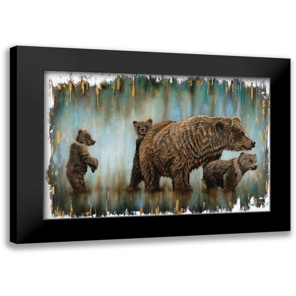 Bawden, Angela 14x11 Black Modern Framed Museum Art Print Titled - Mama Bears Protection