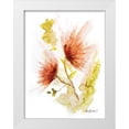 thumbnail image 1 of Bawden, Angela 15x18 White Modern Wood Framed Museum Art Print Titled - Coral and Red Floral Splash, 1 of 4