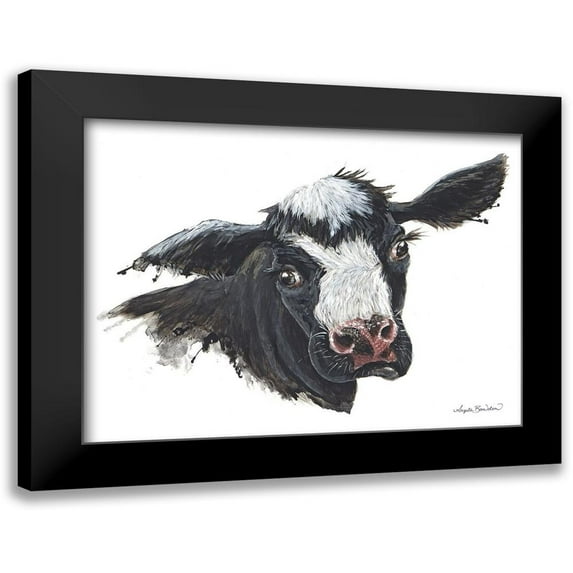 Bawden, Angela 24x19 Black Modern Framed Museum Art Print Titled - Daisy the Dairy Cow