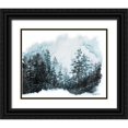 thumbnail image 1 of Bawden, Angela 24x20 Black Ornate Wood Framed with Double Matting Museum Art Print Titled - Blue Pine Forest I, 1 of 4