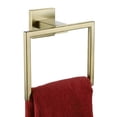 thumbnail image 1 of Baweave  Bathroom Hand Towel Ring Bath Towel Holder Lavatory Wall Mount Matte Black B3004BK, 1 of 9