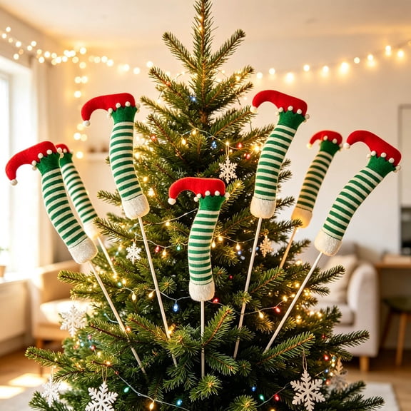 Bawilom Christmas Tree Pick Decorations Decorative Inserts Artificial Ornament Picks For Christmas Tree Wreath Garland Indoor Home Holiday Party Deco