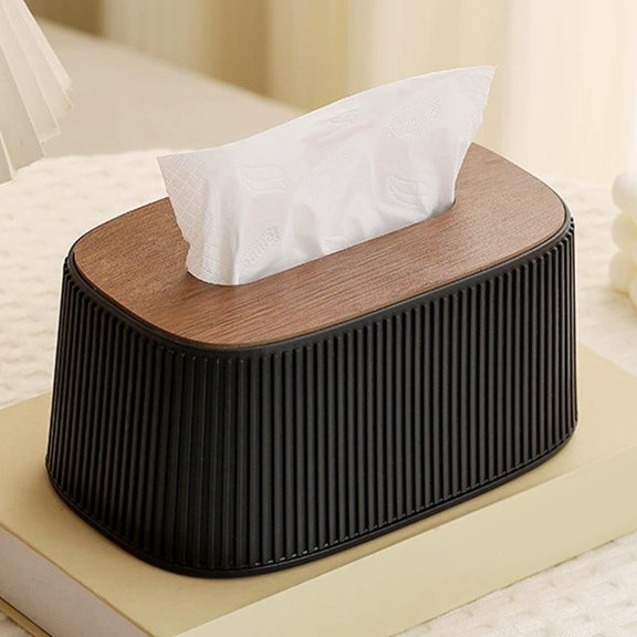 Bawilom Elastic Tissue Box European-Style Concise Personalized Desktop Tissue Box Living Room Tissue Box