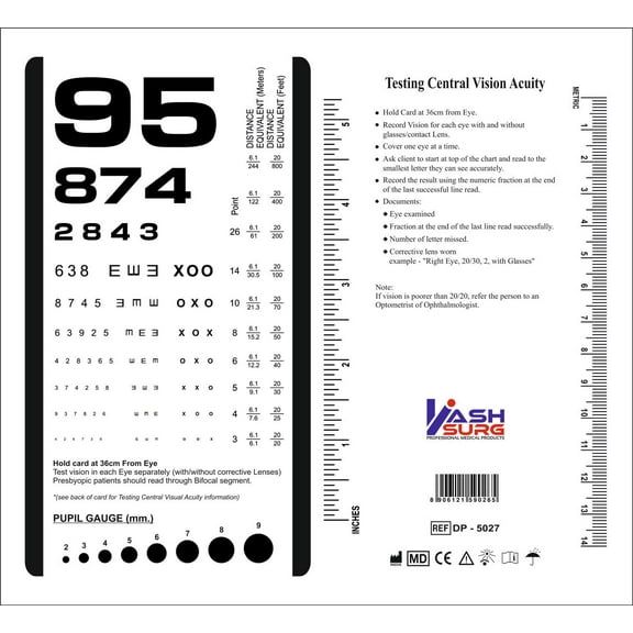 Bawsh Rosenbaum Pocket Eye Chart