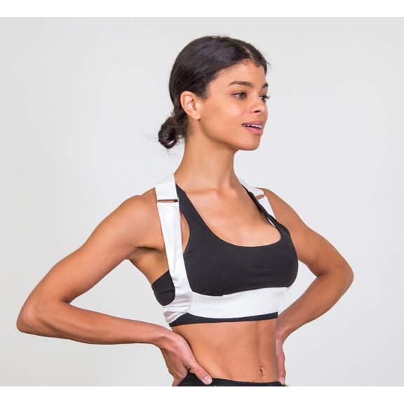 Bax-U Posture Corrector Back Brace Support Belt White Small Unisex