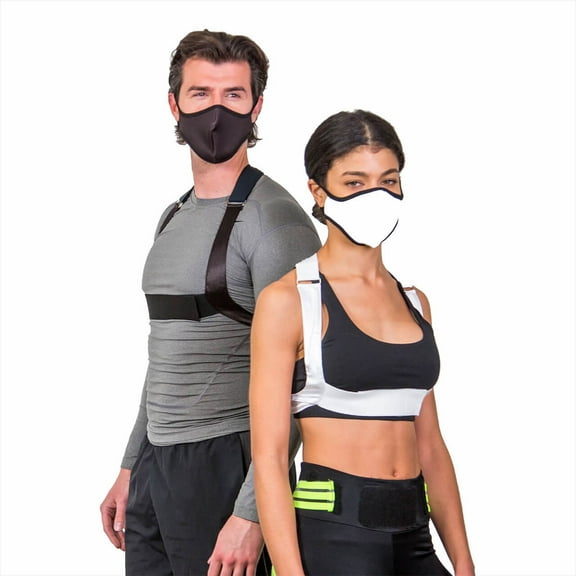 Bax-U Posture Corrector Back Brace White XS- Fully Adjustable, Subtle, Thin, and Comfortable for Back and Shoulders Support - Unisex