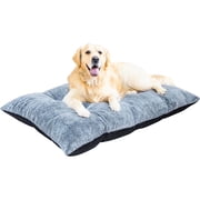 Baxluxe Pet bed, soft faux fur fabric dog pad, high-density foam, comfortable and soft, washable dog bed, suitable for medium to large dogs, 36.42"x25.79", gray (Large) deal from Walmart