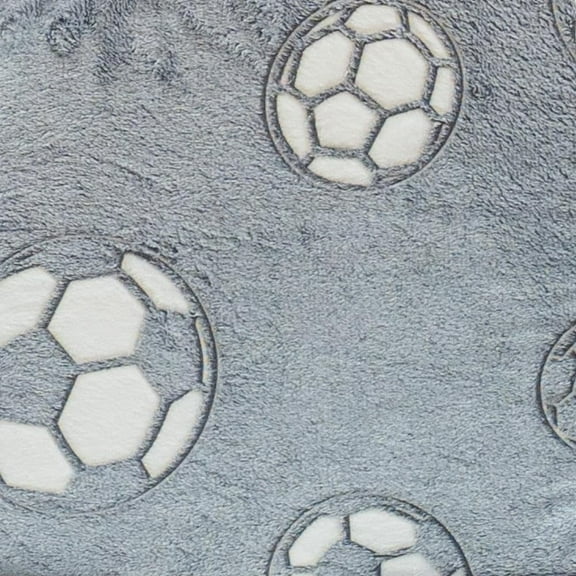 Baxluxe Sofa Cover 8PCS, Washable Couch Cover Glow in The Dark for Playroom Bedroom, Comfy Toddler Couch Cover for Boys and Girls, Only Cover Glowing Gray Soccer