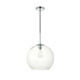 thumbnail image 1 of Baxter 1 Light Chrome Pendant With Clear Glass, 1 of 5