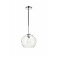 thumbnail image 1 of Baxter 1 Light Chrome Pendant With Clear Glass, 1 of 3