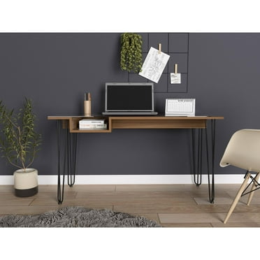 Baxter 140 Desk, One Shelf, Four Legs Mahogany