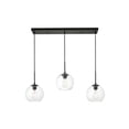 thumbnail image 1 of Baxter 3 Lights Black Pendant With Clear Glass, 1 of 5
