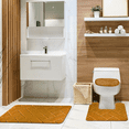 thumbnail image 1 of Baxter 3 Piece Bathroom Rug Set, Modern Brick Design Soft Bath Rug, Contour Rug & Universal Lid Cover Apricot, 1 of 5