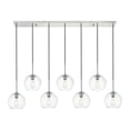 thumbnail image 1 of Baxter 7 Lights Chrome Pendant With Clear Glass, 1 of 5