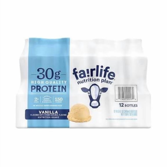 Baxter Expresss Vanilla Fairlife Nutrition Plan 30g protein 12 pack