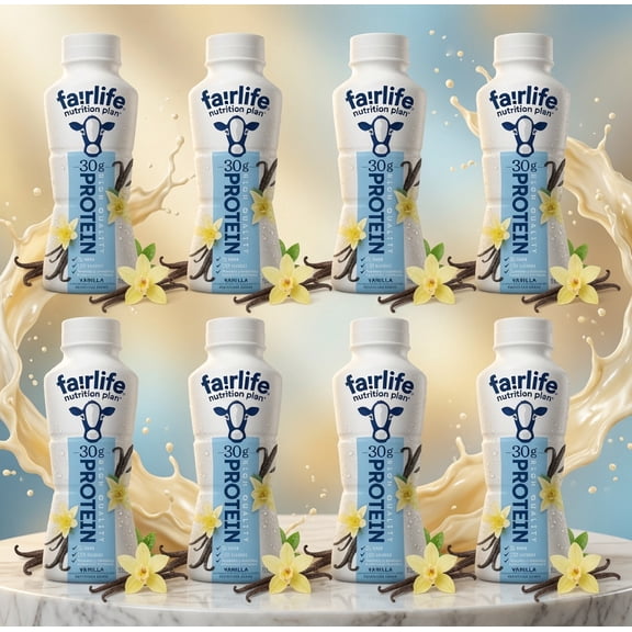 Baxter Expresss Fairlife Nutrition Plan Vanilla 30g Protein Shake 8 pack