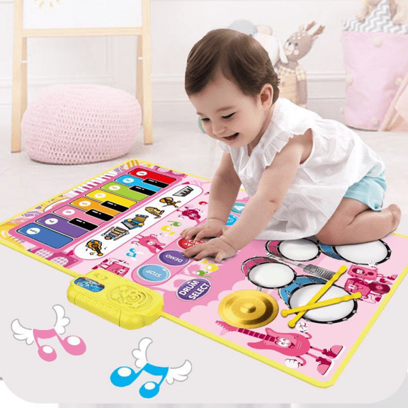 Baxter Learns to Save Music Mat  Educational Musical Play Mat for Kids, Interactive Sound and Rhythm Toy, Fun Learning Toy for Ages 3+, Dance & Play Musical Experience