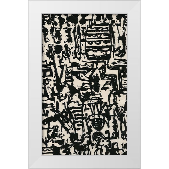 Baxter Mill Archive 10x14 White Modern Wood Framed Museum Art Print Titled - Graphic Mod Abstract II
