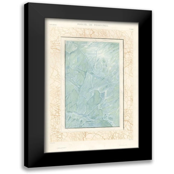 Baxter Mill Archive 11x14 Black Modern Framed Museum Art Print Titled - Marble Varieties IX
