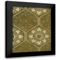 thumbnail image 1 of Baxter Mill Archive 12x14 Black Modern Framed Museum Art Print Titled - Medallion Motif II, 1 of 5