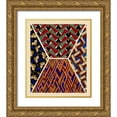 thumbnail image 1 of Baxter Mill Archive 12x14 Gold Ornate Wood Framed with Double Matting Museum Art Print Titled - Art Deco Designs IV, 1 of 4