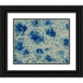 thumbnail image 1 of Baxter Mill Archive 18x15 Black Ornate Wood Framed with Double Matting Museum Art Print Titled - Textures in Blue VI, 1 of 4