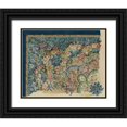 thumbnail image 1 of Baxter Mill Archive 32x26 Black Ornate Wood Framed with Double Matting Museum Art Print Titled - Vintage Design Sketch I, 1 of 4