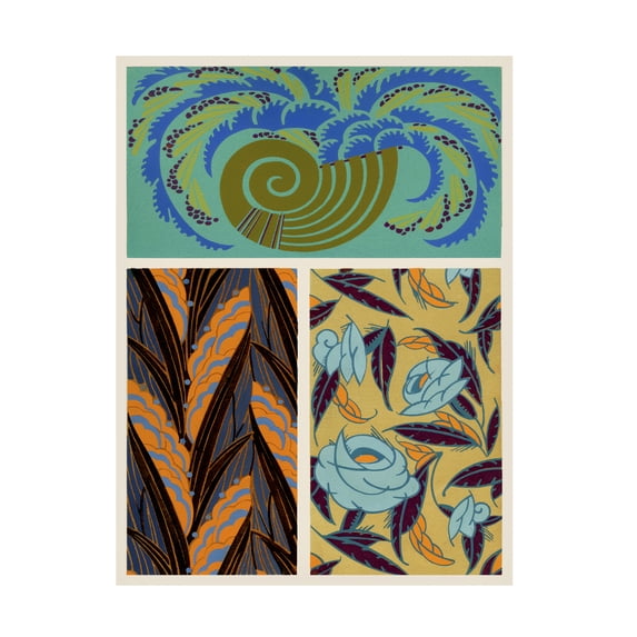 Baxter Mill Archive 'Art Deco Florals VI' Canvas Art
