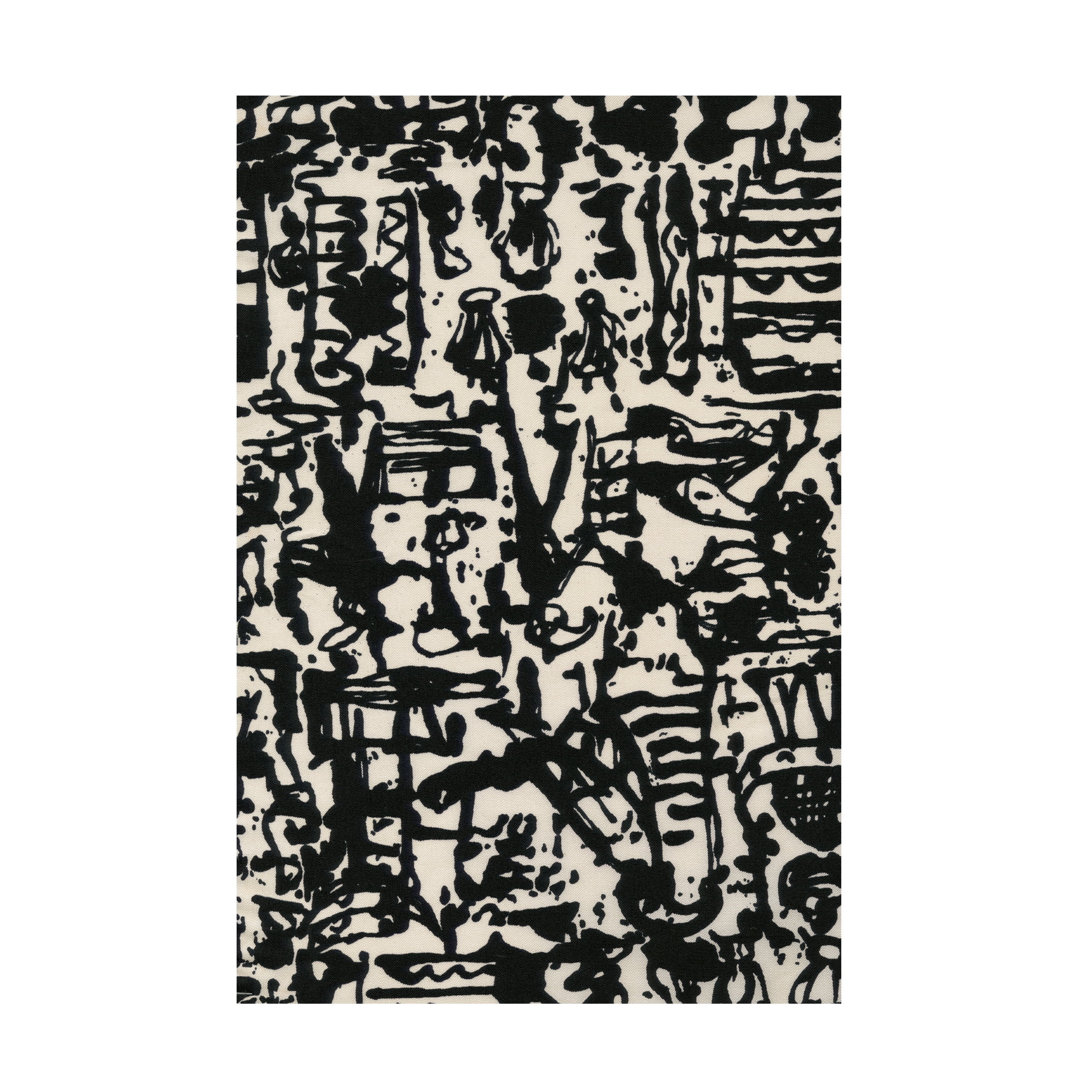 Large Black and White Abstract Canvas Art