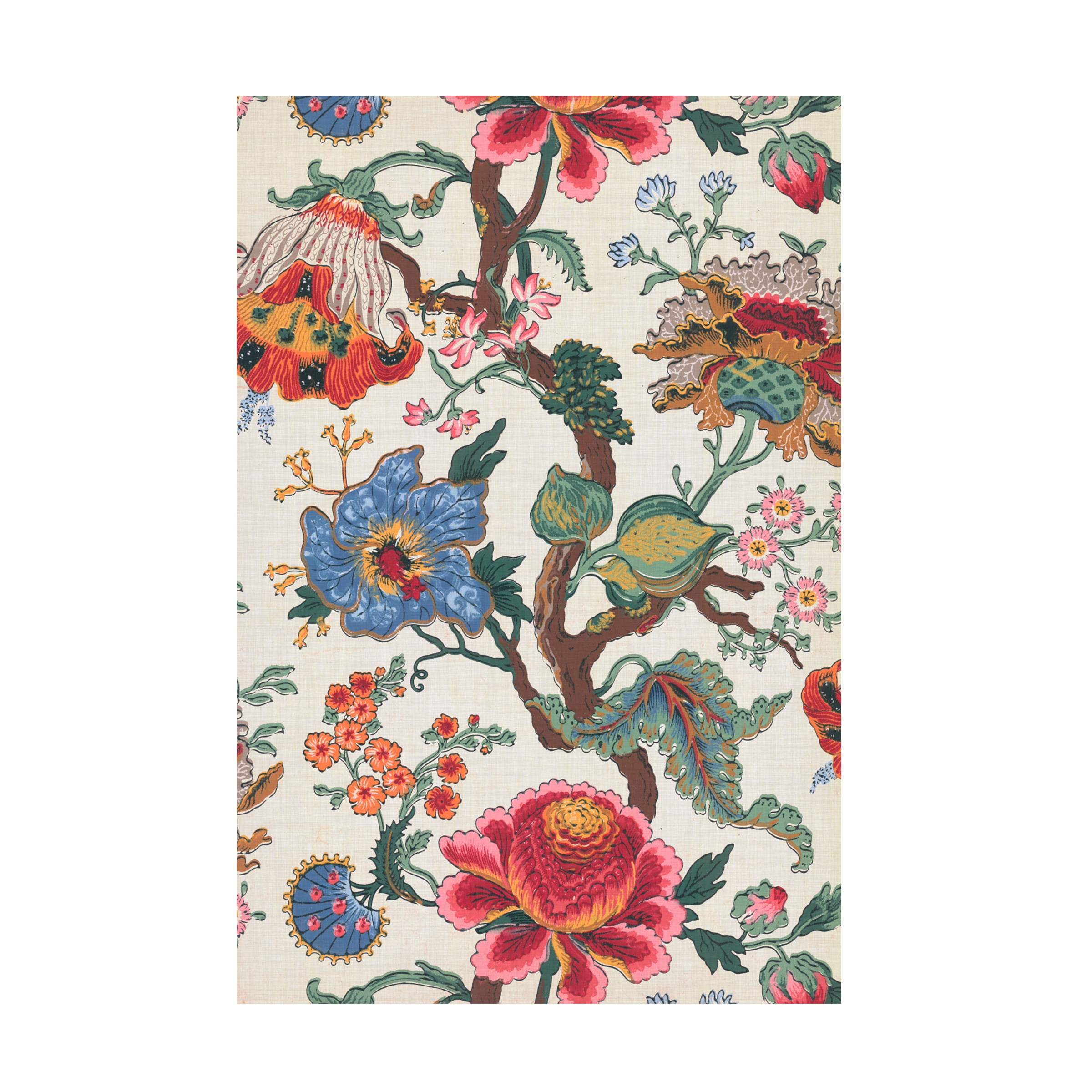 Baxter Mill Archive 'Vintage Jacobean Floral I' Canvas Art