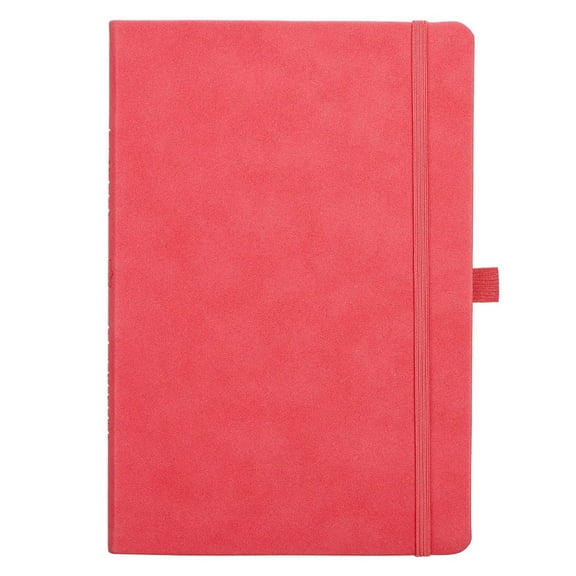 Baxter Undated Daily Planner Daily, Weekly, Monthly, Academic Organizer, Dot Grid Notebook for Time Management, Productivity, Priorities, Goals, Gratitude Journal, Watermelon Pink Faux Leather