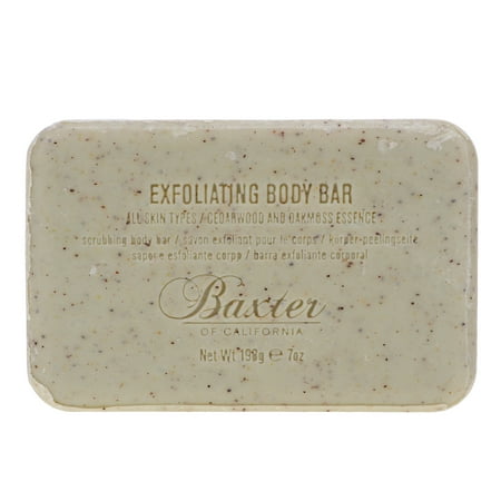 Baxter of California Men's Exfoliating Body Bar Soap Cedarwood and Oak Moss Essence 7 oz