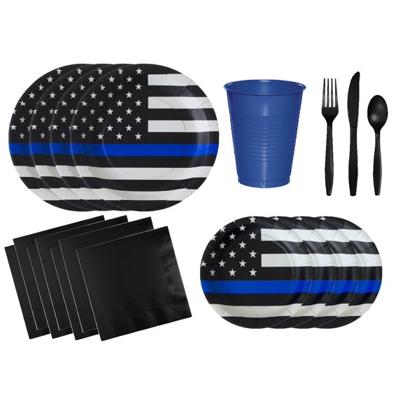 Baxters Party Bundle Thin Blue Line Bundle for 16 People, 1 Box of 121 Pieces