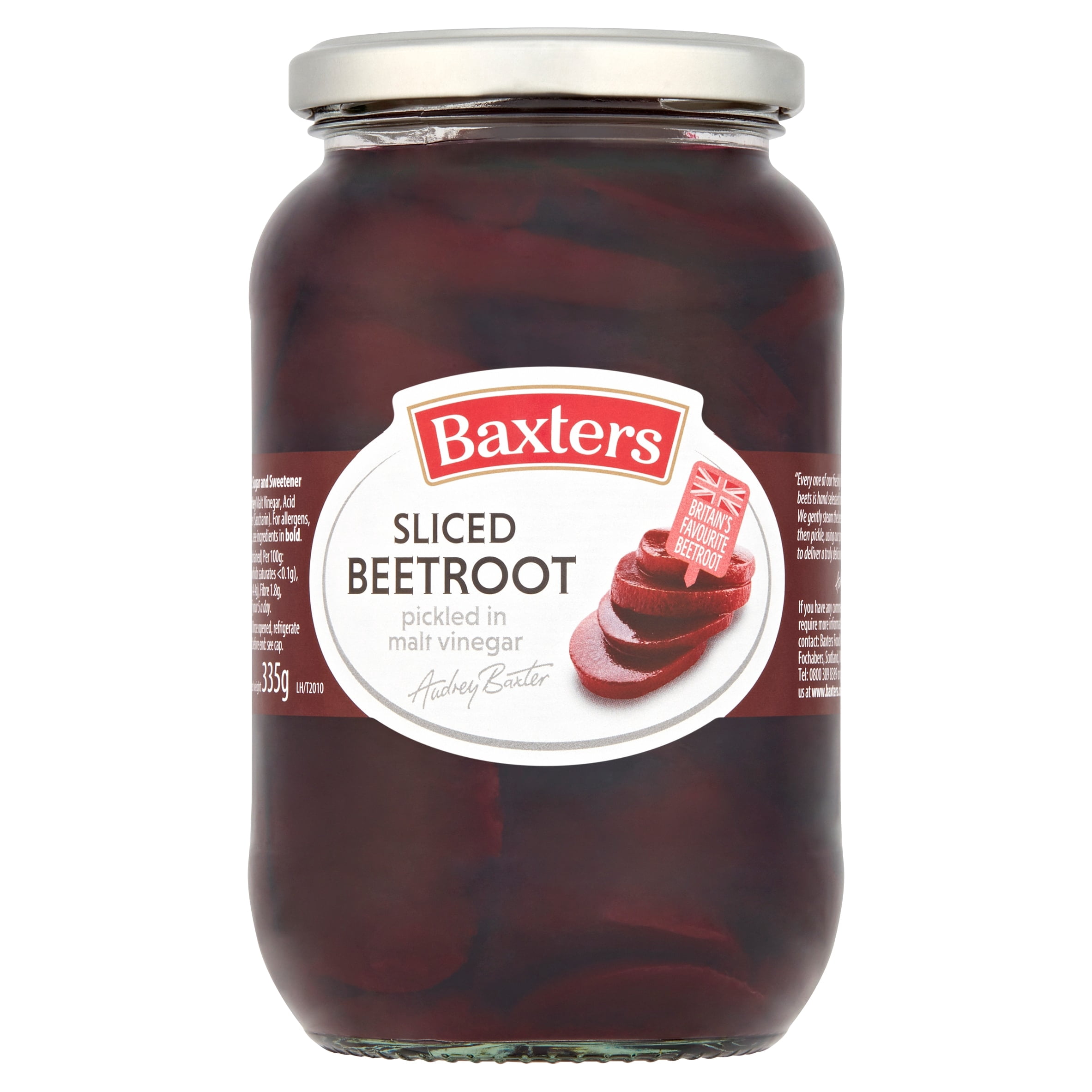 Baxters Sliced Beets In Vinegar 567G, Imported from Britain
