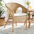 thumbnail image 1 of Baxton Studio Abbey Modern Bohemian Natural Brown Antique Rattan Dining Chair, 1 of 7