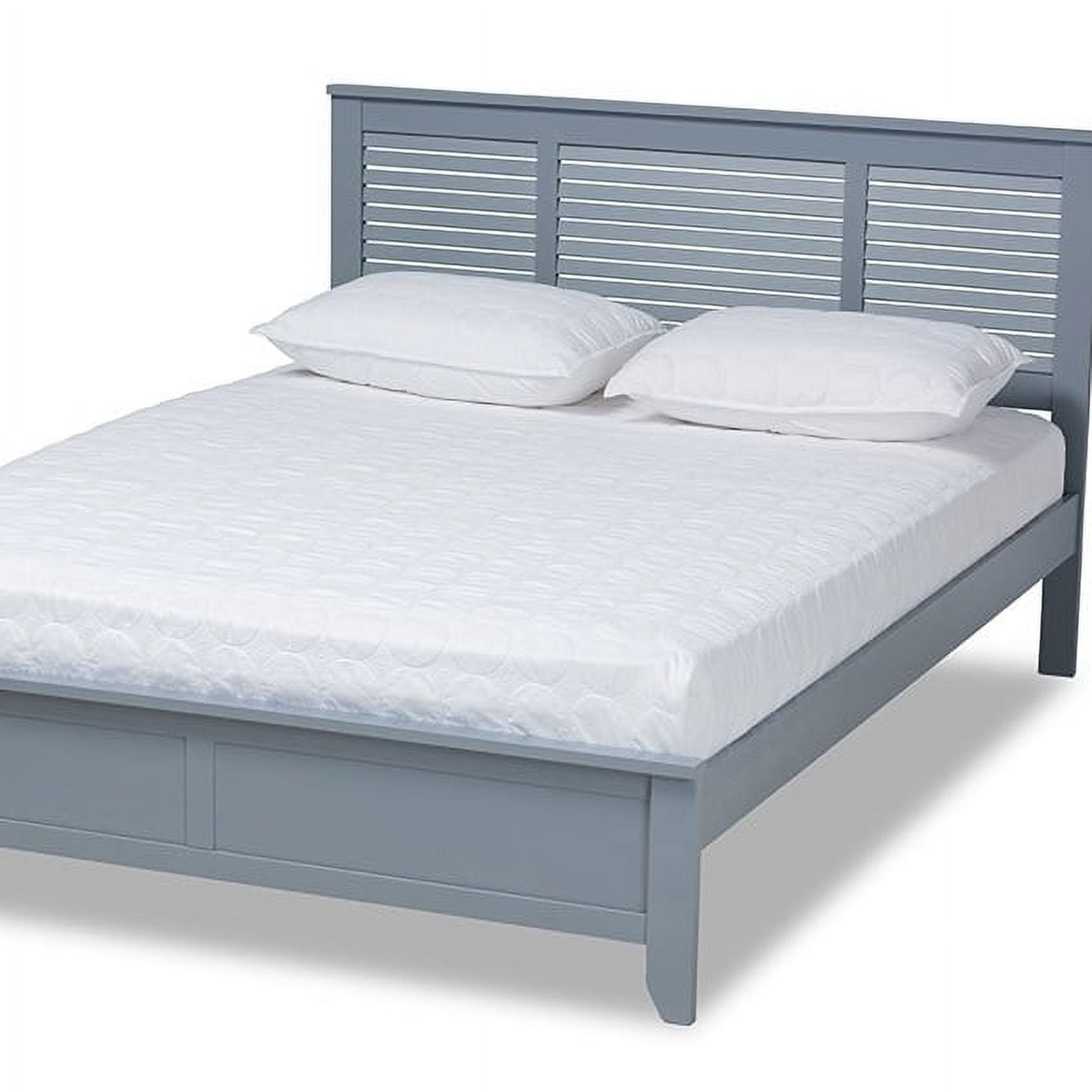 Baxton Studio AdelaGrayQueen Adela Modern & Contemporary Grey